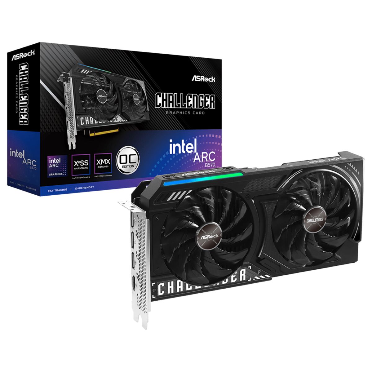 Tarjeta Asrock Intel B570 Arc Challenger 10gb Oc