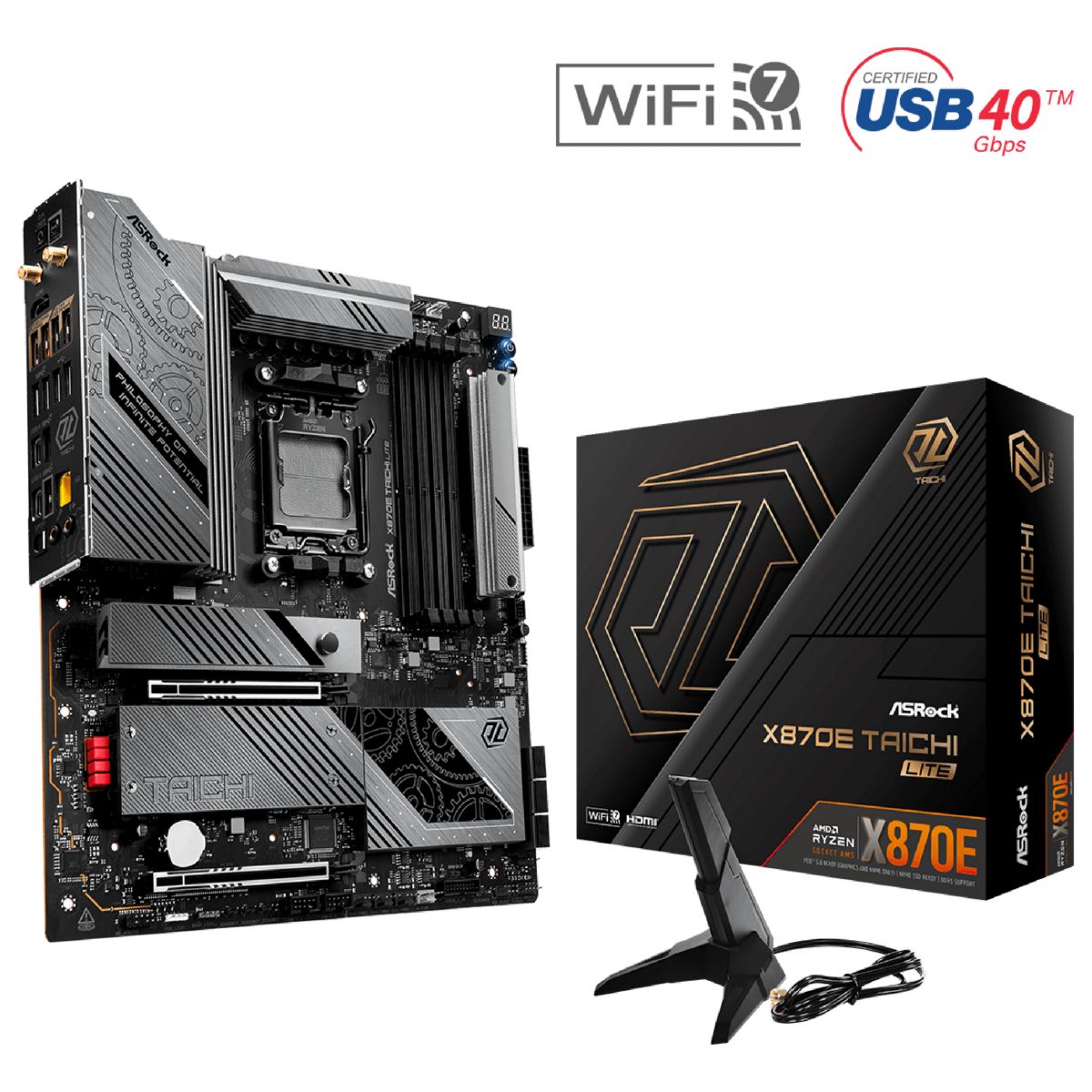 Motherboard Asrock X870e Taichi Lite WiFi Am5