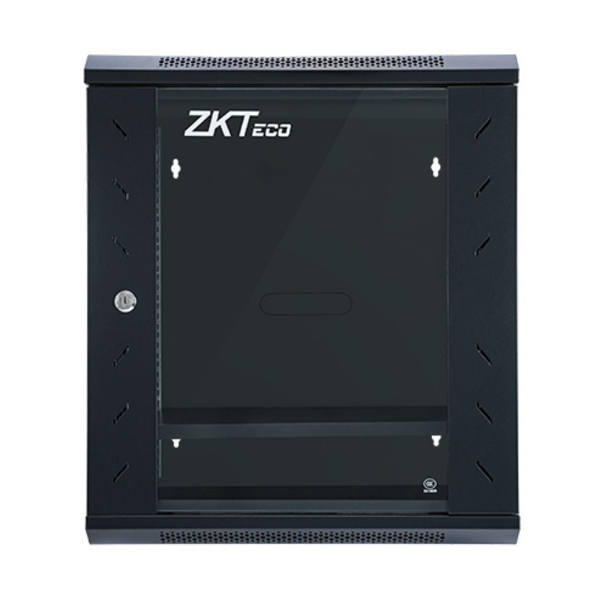 Rack Zkteco 12u de Piso con Vidrio Templado