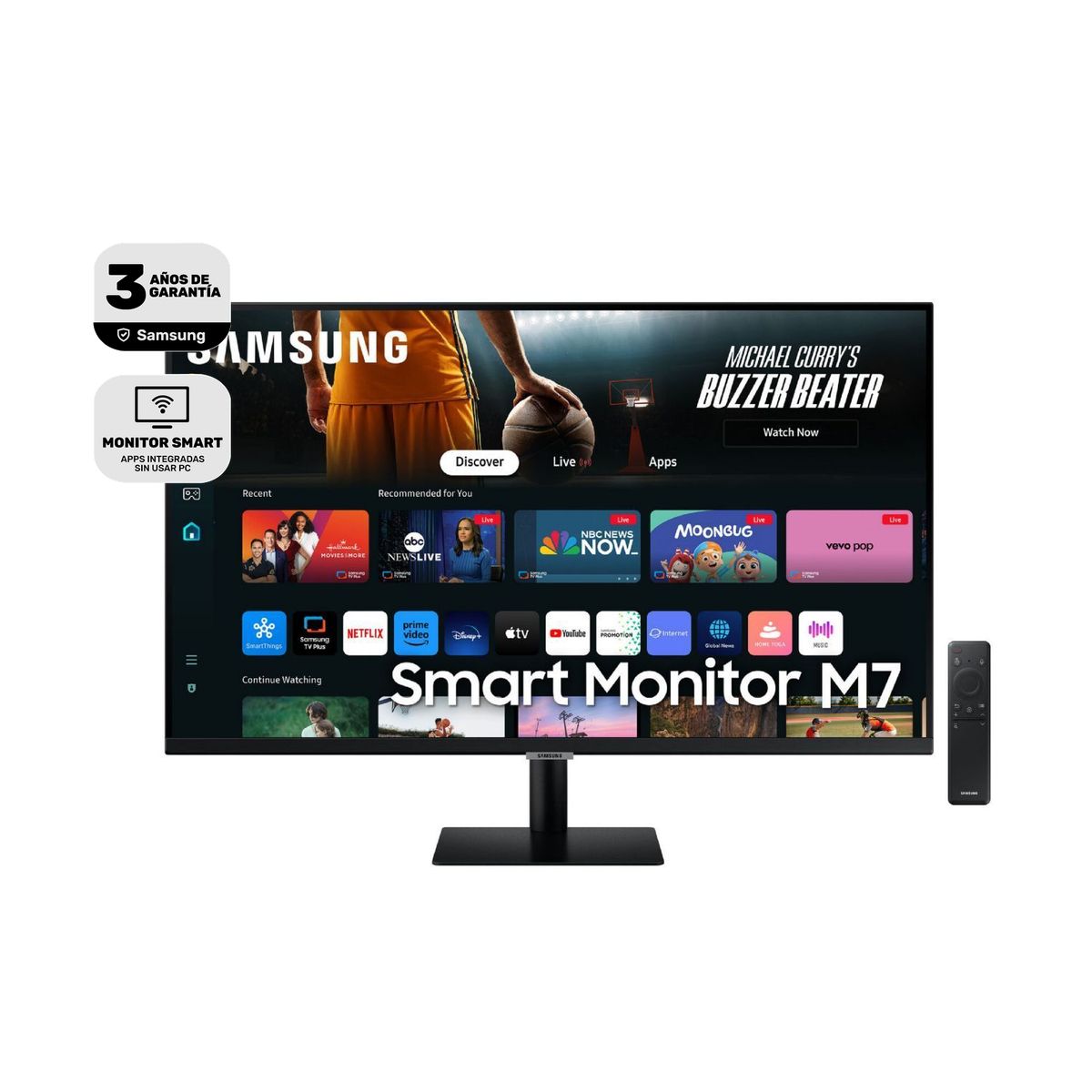 Monitor Samsung Smart M7 32" Va 4k 60hz