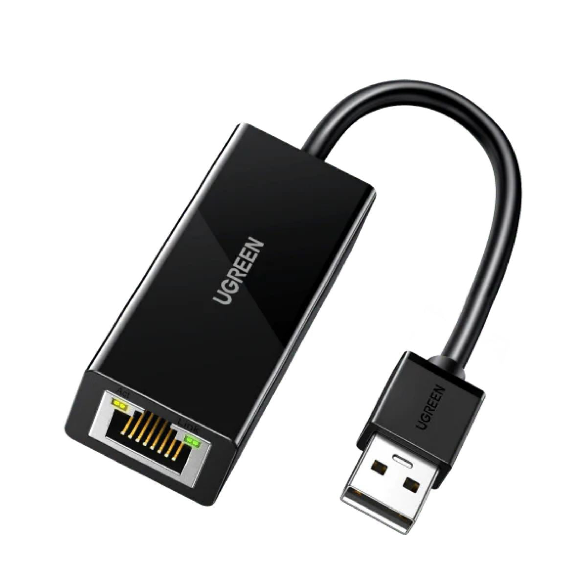 Adaptador Ugreen RJ45 a USB 2.0 100 Mbps Bk