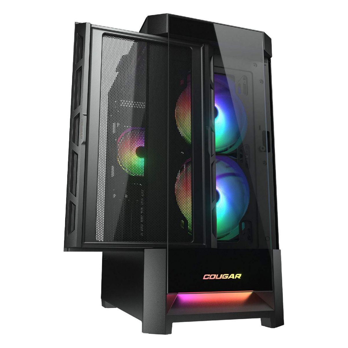 Gabinete Cougar Duoface Rgb Black