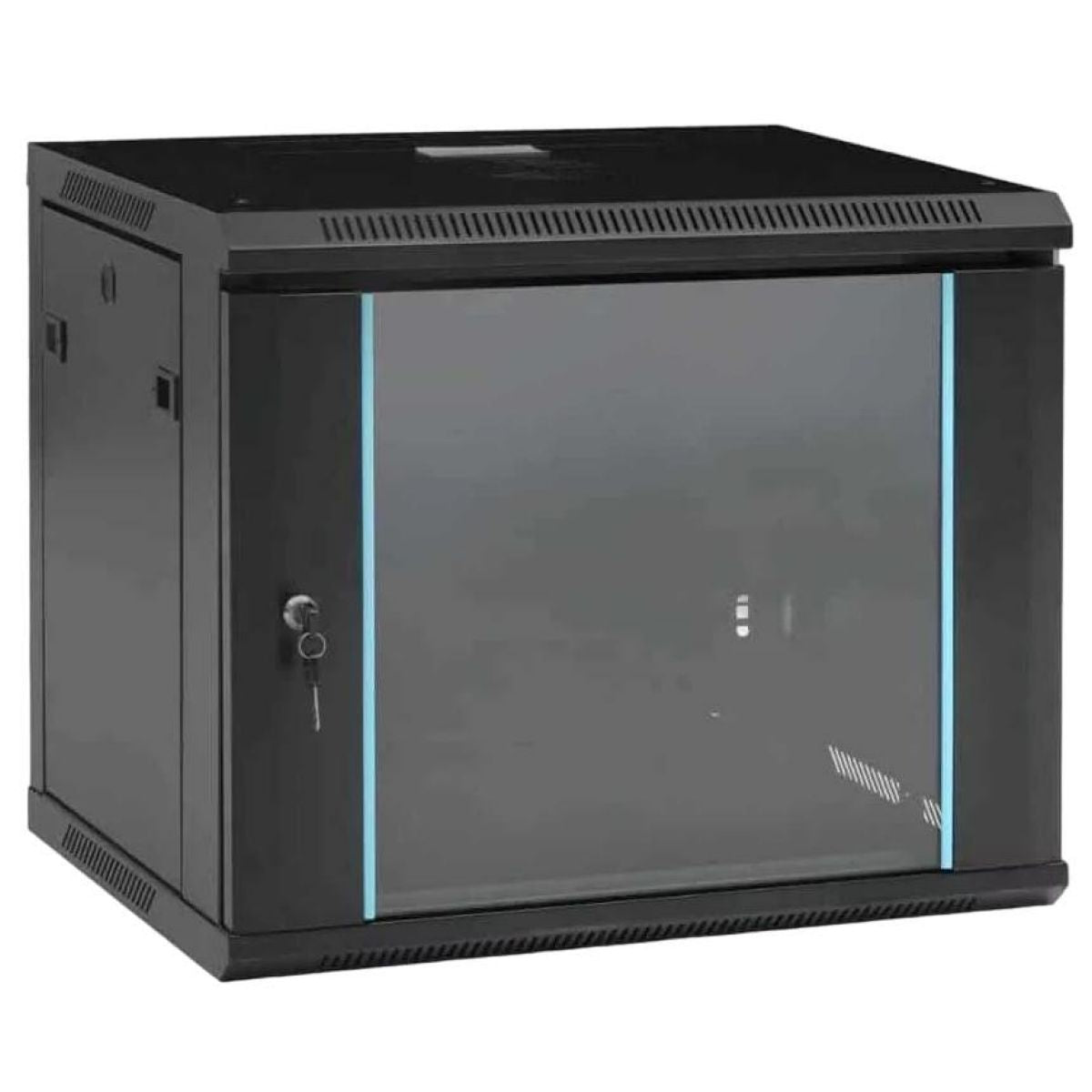 Rack Zkteco 9u De Pared Con Vidrio Templado